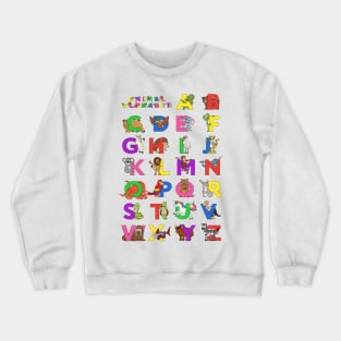 Animal Alphabet Crewneck Sweatshirt